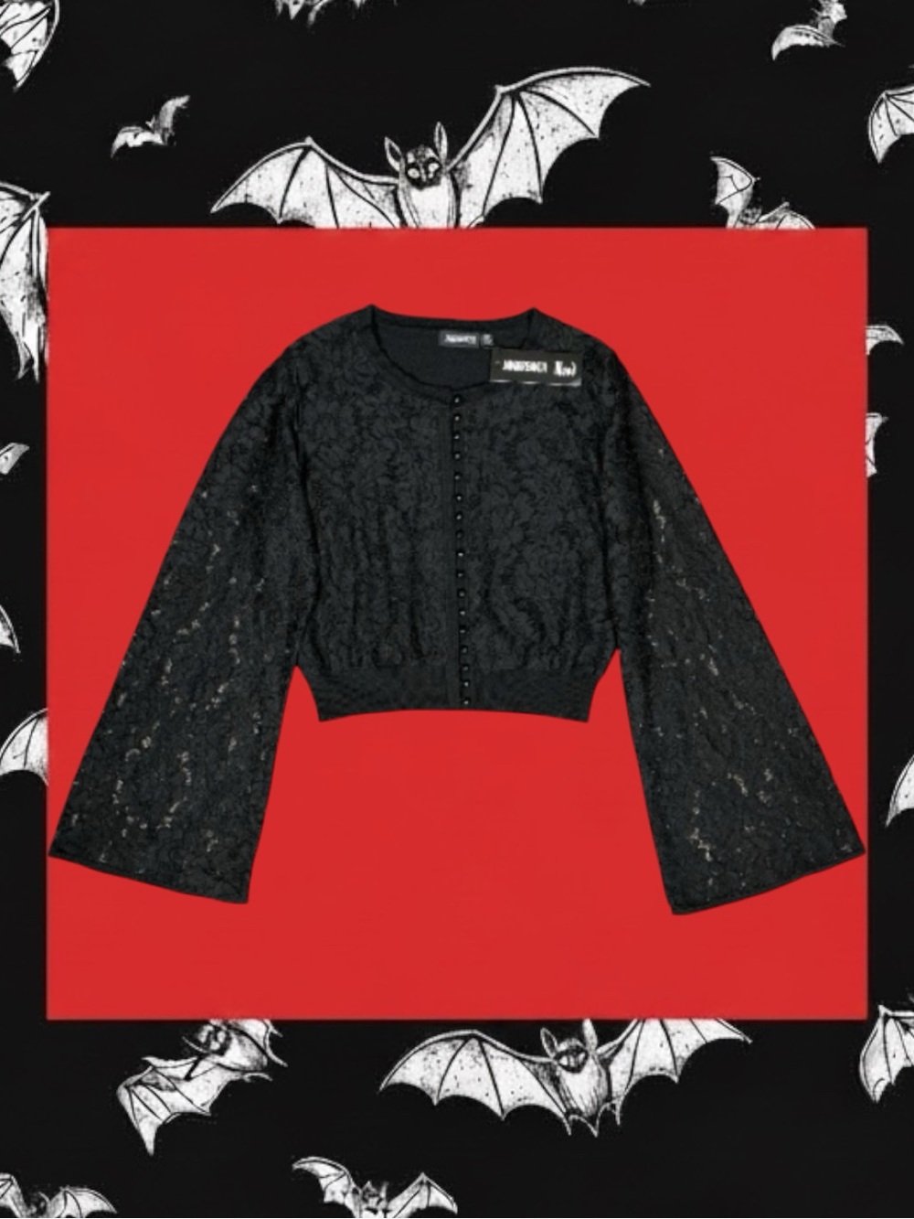 Jawbreaker NWT Goth Whimsigoth Dark Coquette Grunge Fairycore Alt Sweater 12/14